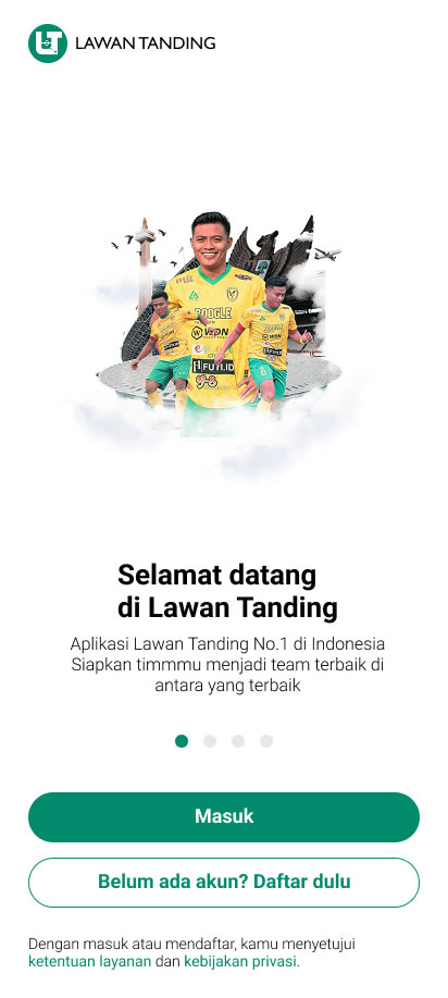 Tangkapan layar aplikasi Lawan Tanding
